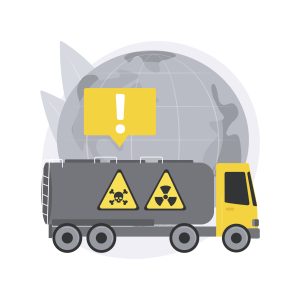 transport of dangerous goods abstract concept vector illustration.