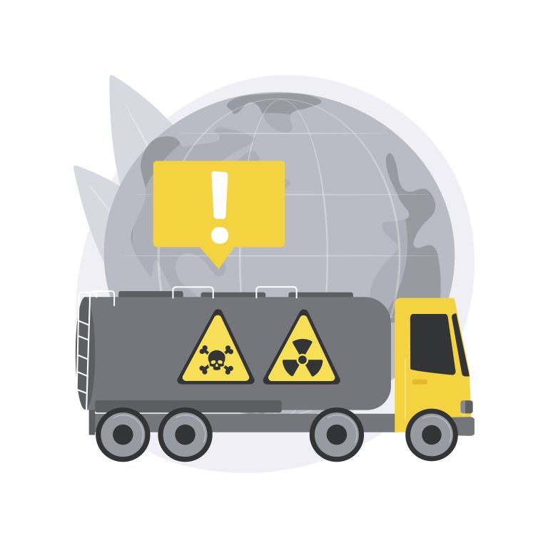 transport of dangerous goods abstract concept vector illustration.