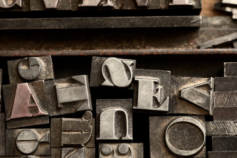 top view typesetting parts