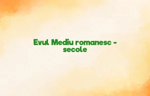 evul mediu romanesc secole