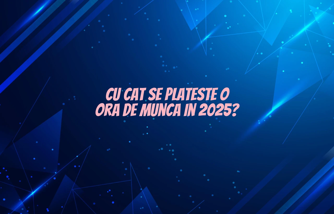cu cat se plateste o ora de munca 2025
