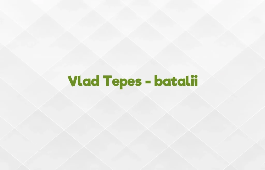 vlad tepes batalii
