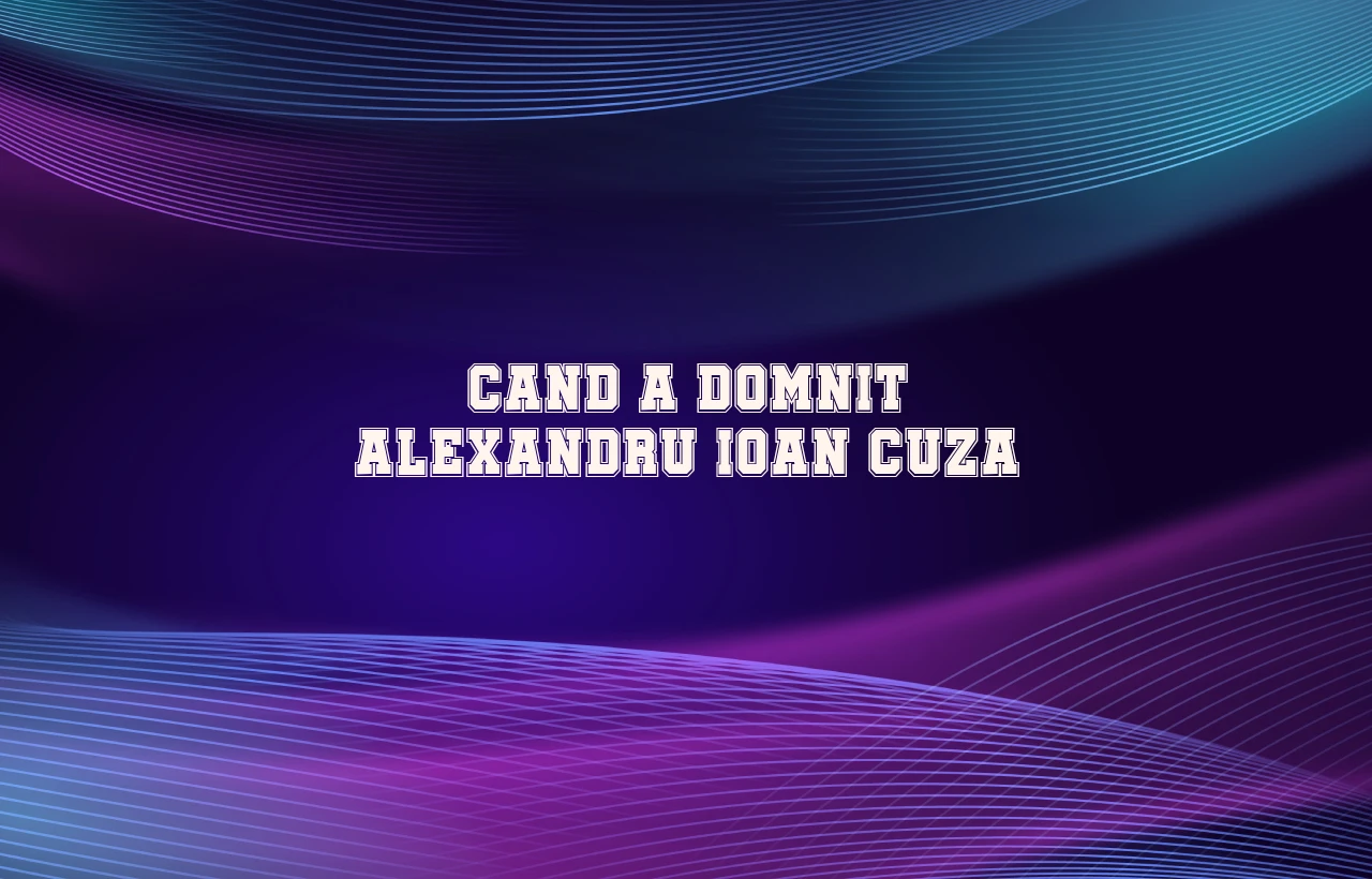 cand a domnit alexandru ioan cuza