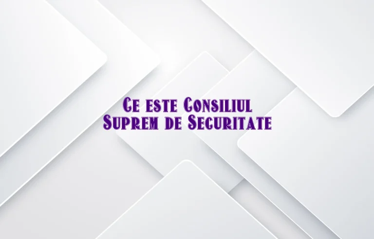consiliul suprem de securitate