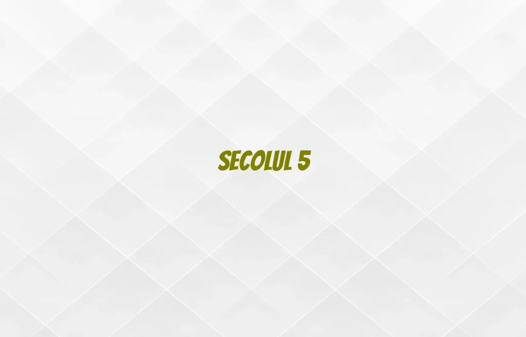 secolul 5