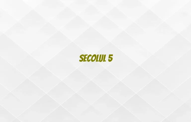 secolul 5