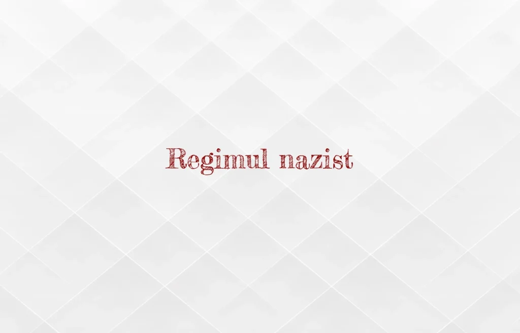 regimul nazist