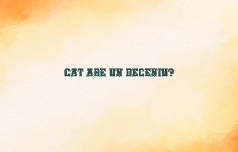 cat are un deceniu