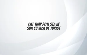 cat timp poti sta in sua cu viza de turist