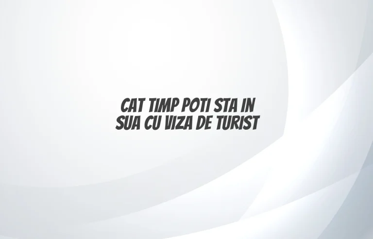 cat timp poti sta in sua cu viza de turist